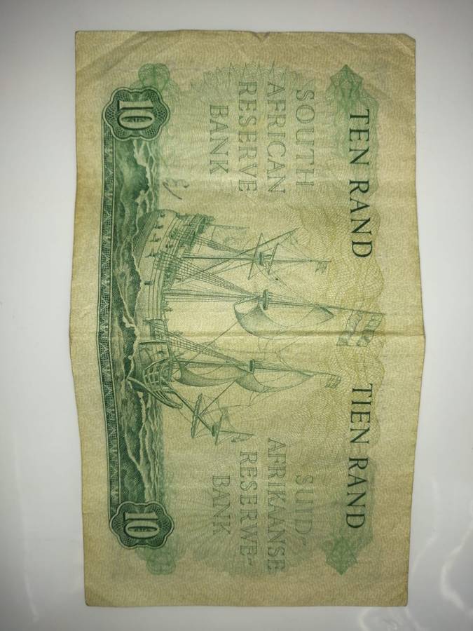 Big South African Ten Rand Notes