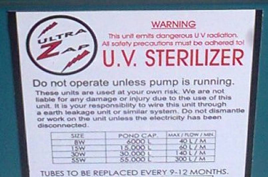 30W 30000L UV Steriliser (Ultra Zap)