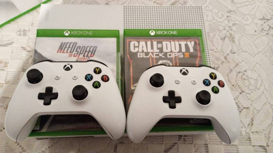 Xbox one S (Storage: 1 TB) in Original Packing Controller X 2 Games X 2