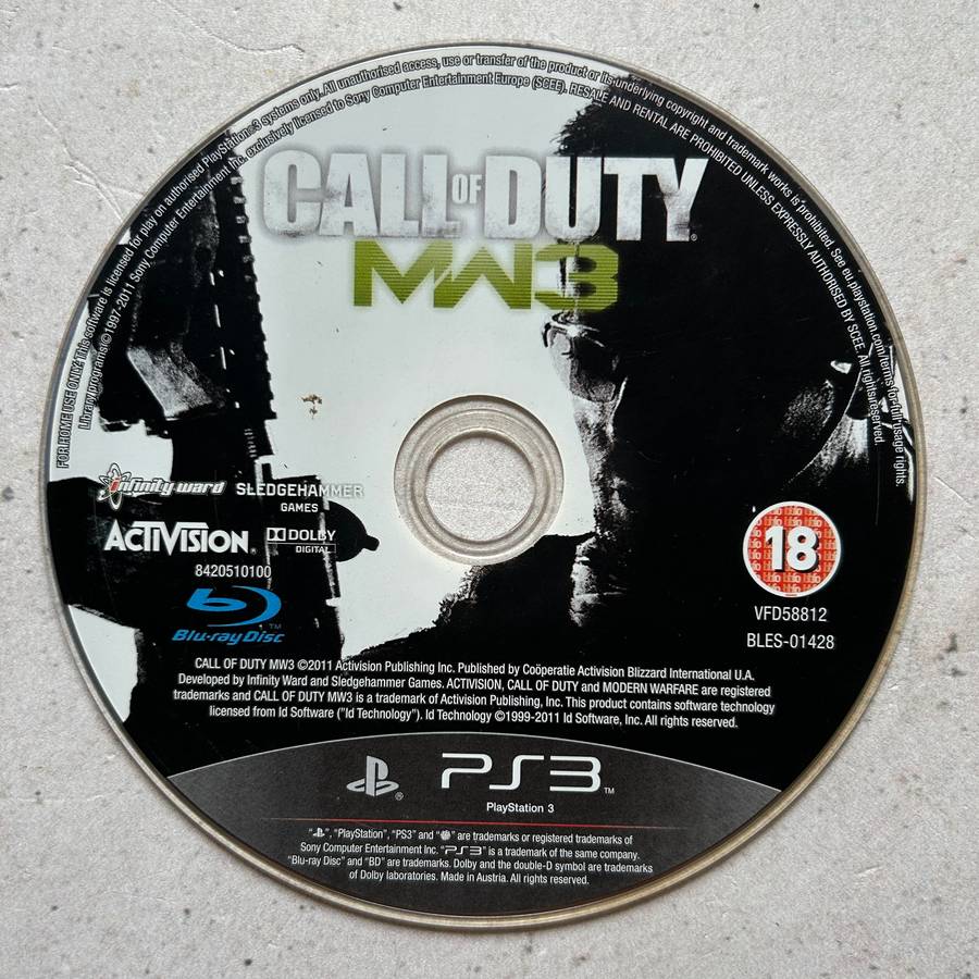 Call of Duty Modern Warfare 3 (PS3) - Disk Only