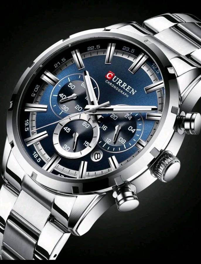 CURREN Men Luxury Stainless Steel Wristwatch Military Chronograph Quartz Watches