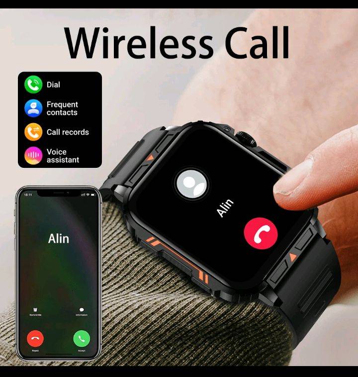 SENBONO Smart Watch(Make/Answer Call), 1.95"HD Activity Touch Screen, Fitness Tracker With Heart Rat