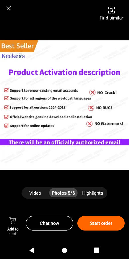 24/7 Online 5 PC MAC Devices Account+ Password Lifetime Licence Key 100% Online Activation