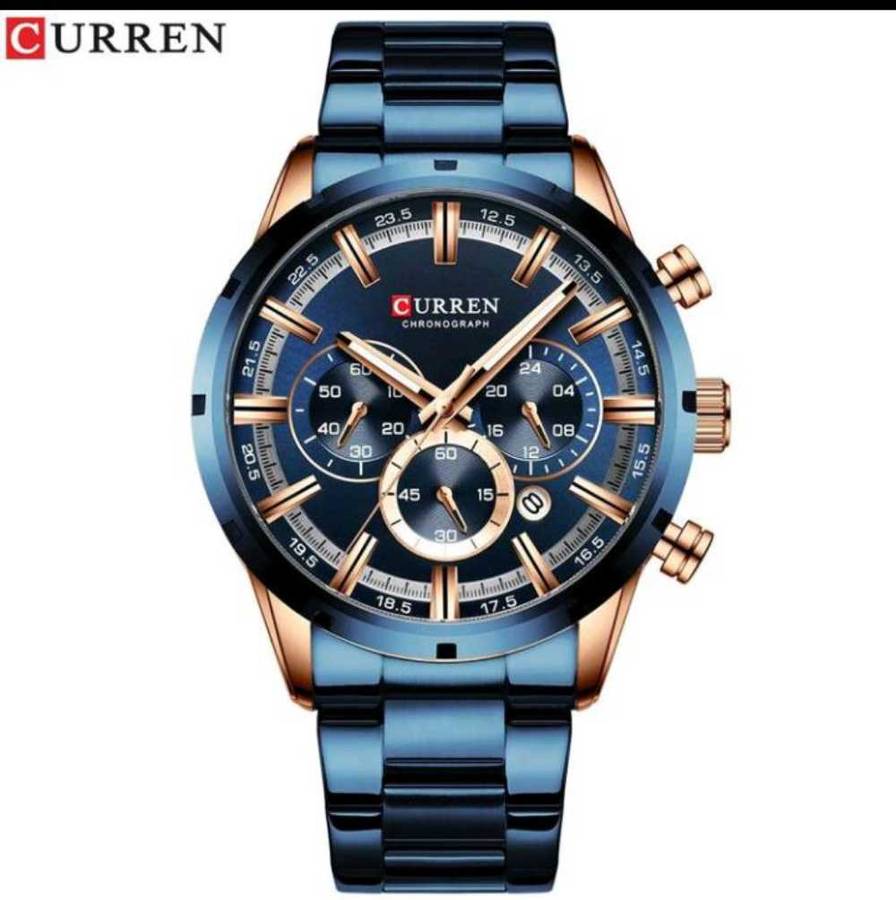 CURREN Men Watch Top Brand Luxury Fashion Men Women Watches Steel Waterproof