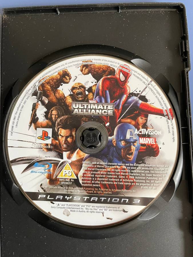 Marvel Ultimate Alliance PS3 (Disk Only)
