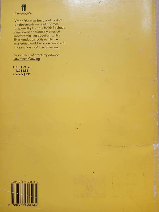 Pedagogical Sketchbook by Paul Klee