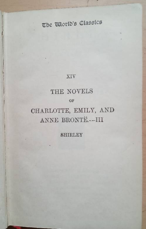 Shirley - Charlotte Brontë 1924