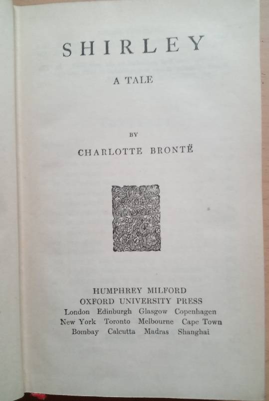 Shirley - Charlotte Brontë 1924