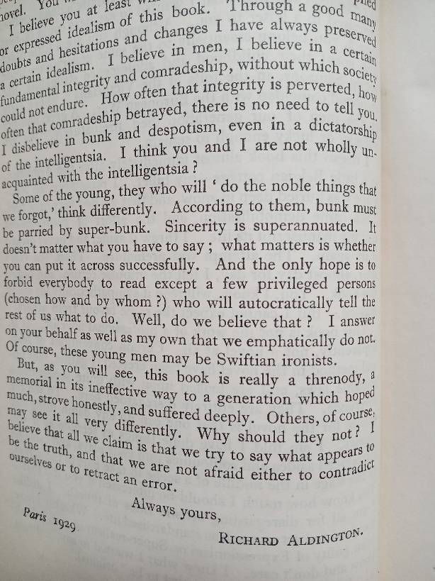 Death of a Hero - Richard Aldington