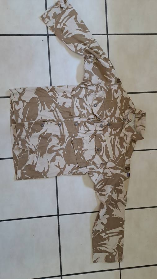 British tropical desert DPM shirt and trousers