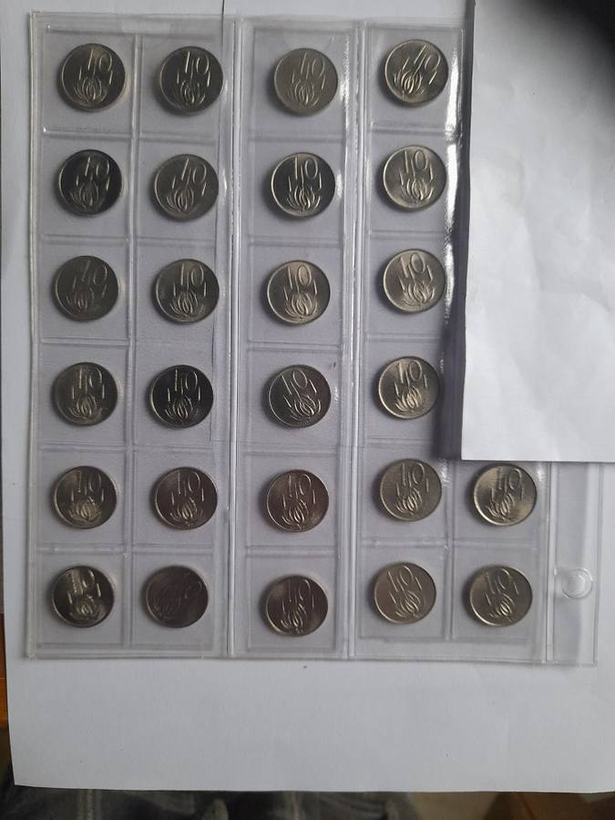 RSA Nickel 20c Set 2nd dec series 1965 - 1990