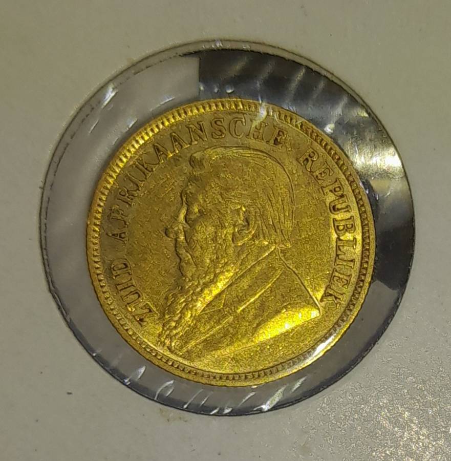 1896 Extra Fine ZAR Gold Kruger 1/2 Pond . VERY Good investment