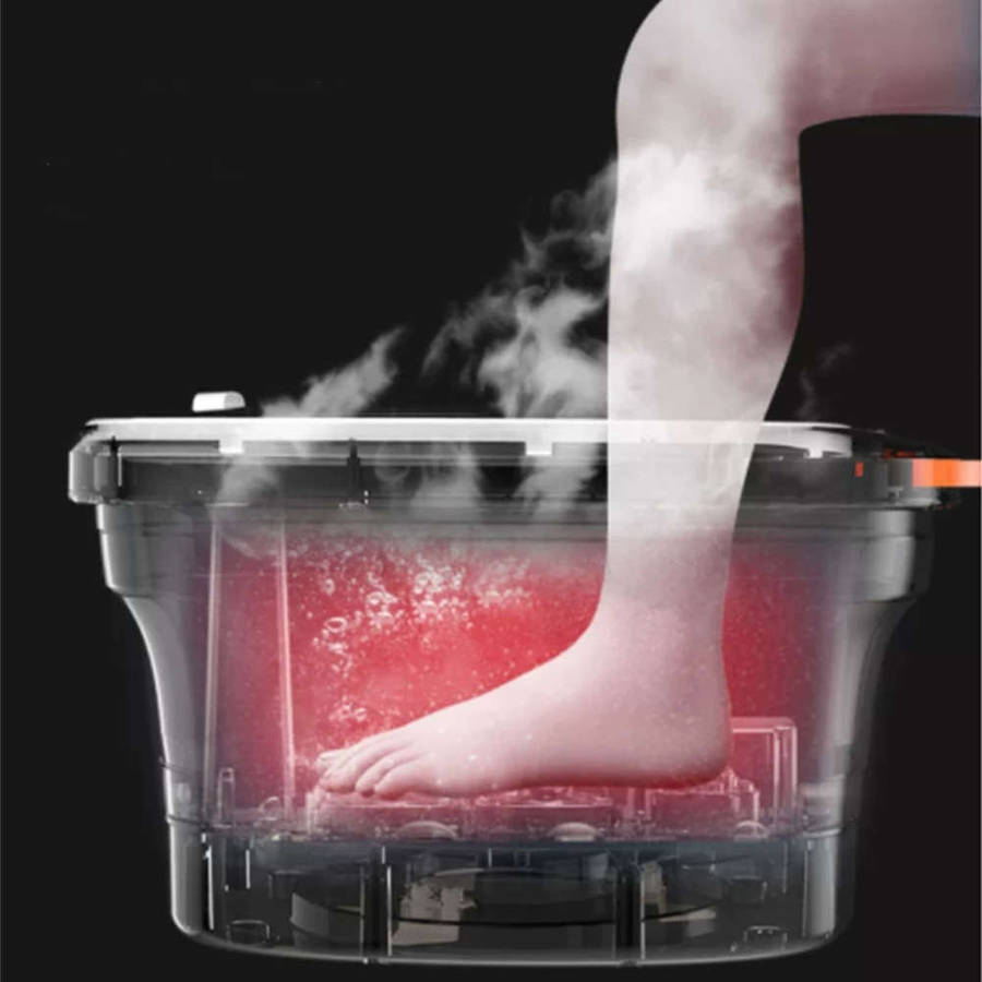 Folding foot tub electric heating massage foot bath with infrared