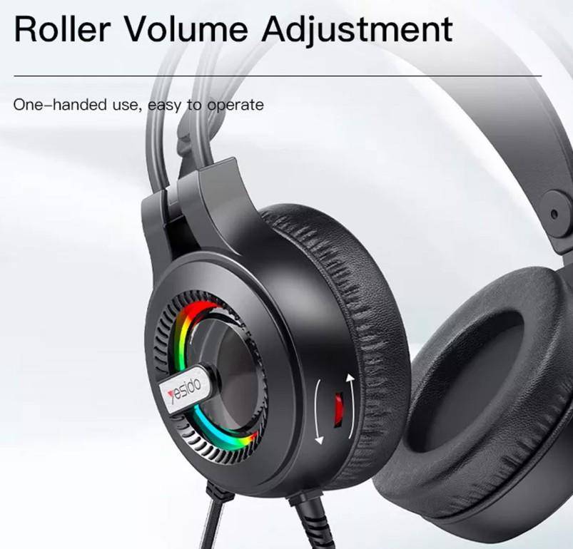 SECOND HAND YESIDO Gaming Headset EK02 Headphone Over-ear Earphone with Microphone