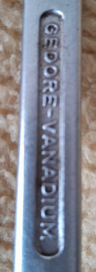 Gedore 1/2" 13 17 19 22 Combination Spanner Set - Ideal for the car and motorbike mechanic, workshop