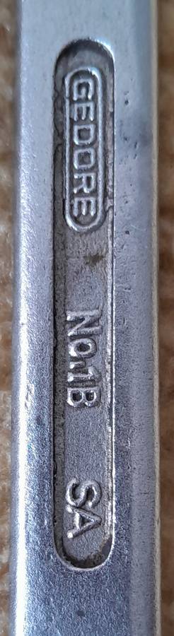 Gedore 1/2" 13 17 19 22 Combination Spanner Set - Ideal for the car and motorbike mechanic, workshop