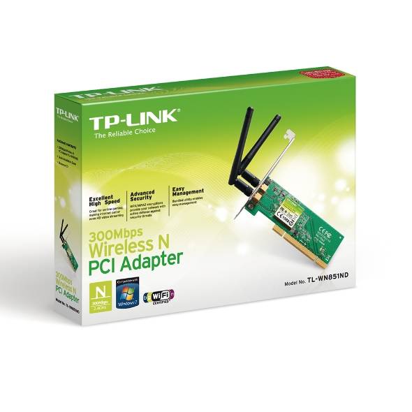 TL-WN851ND TP-Link TL-WN851ND 300Mbps Wireless N PCI Adapter