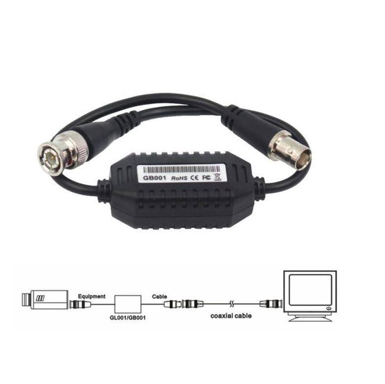 CCTV Coaxial Video Ground Loop BNC Balun Isolator