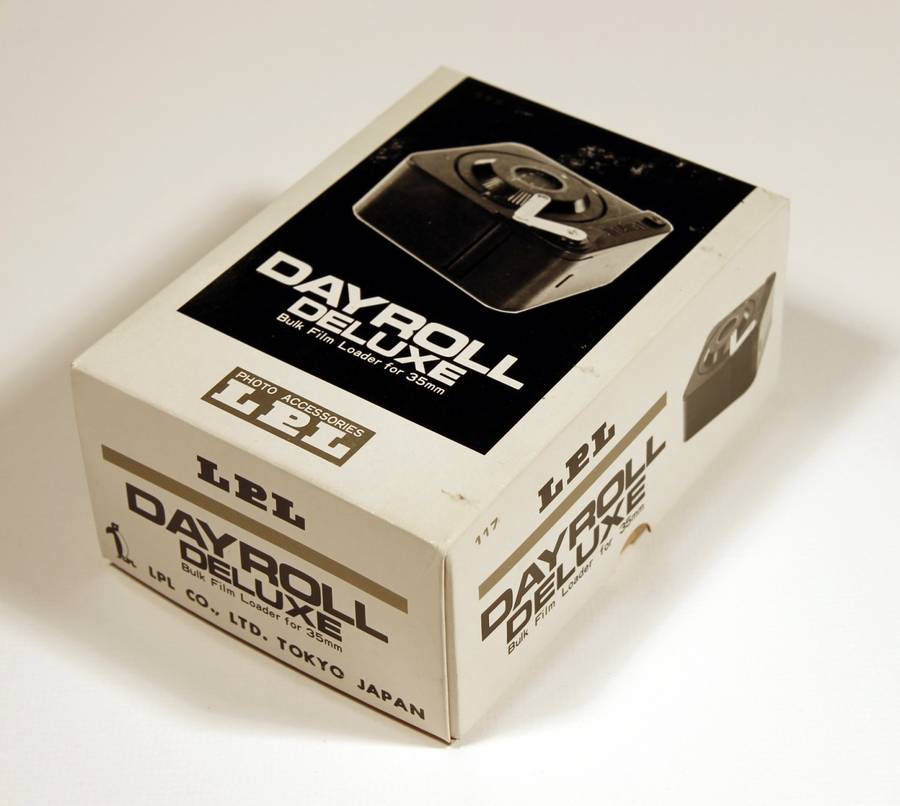LPL DAYROLL DELUXE, Bulk Film Loader for 35mm film. (Loaded with B/W Lith Film.)