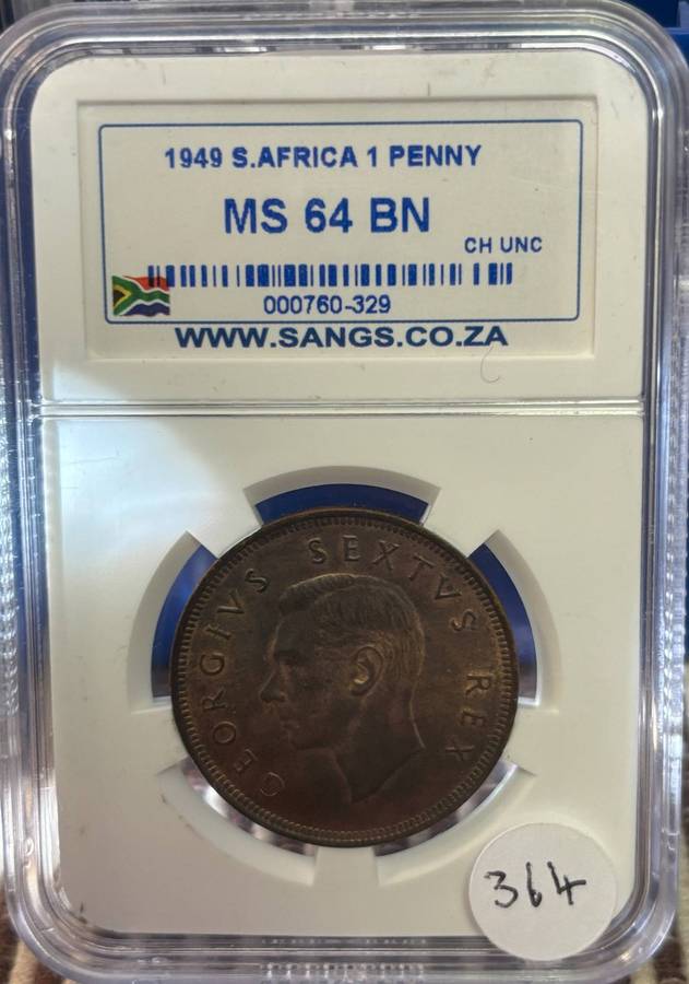 1949 One Penny (MS 64)