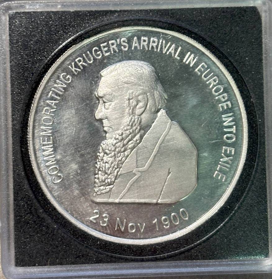 Paul Krugers departure and arrival (1oz Silver)