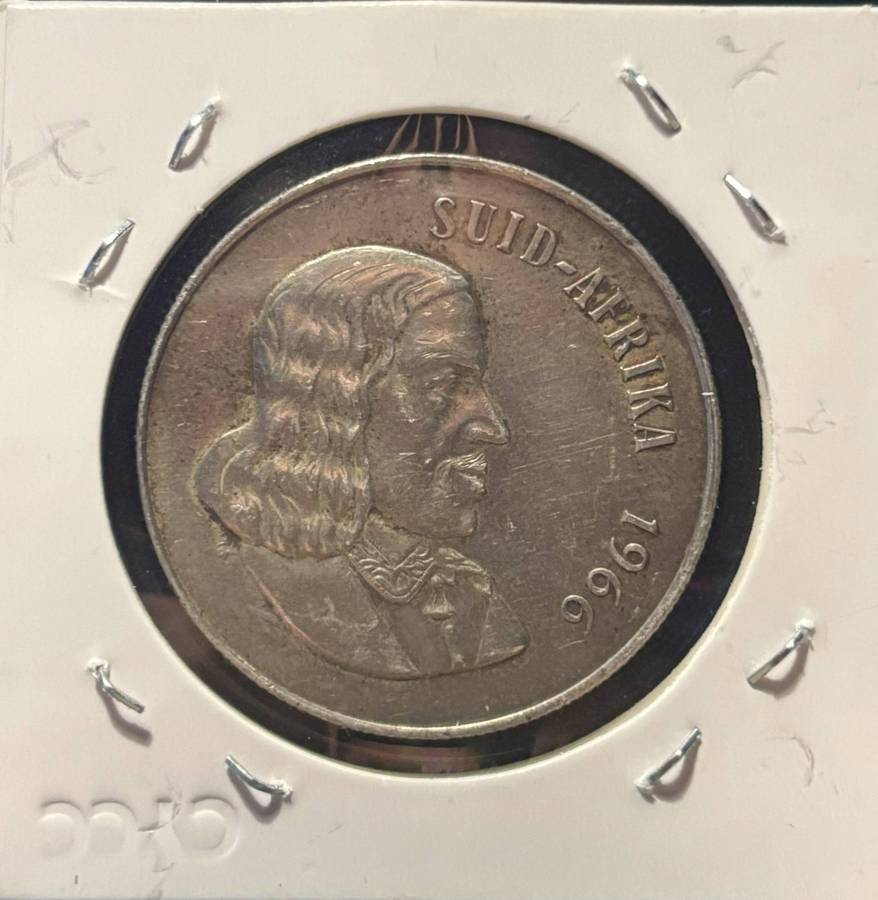 1966 South African One Rand coin