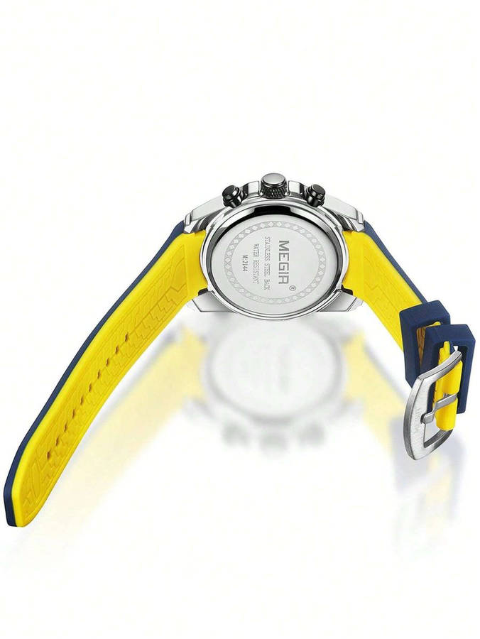 MEGIR - Multi-Functional Sports Watch With Water Resistance - Blue & Yellow