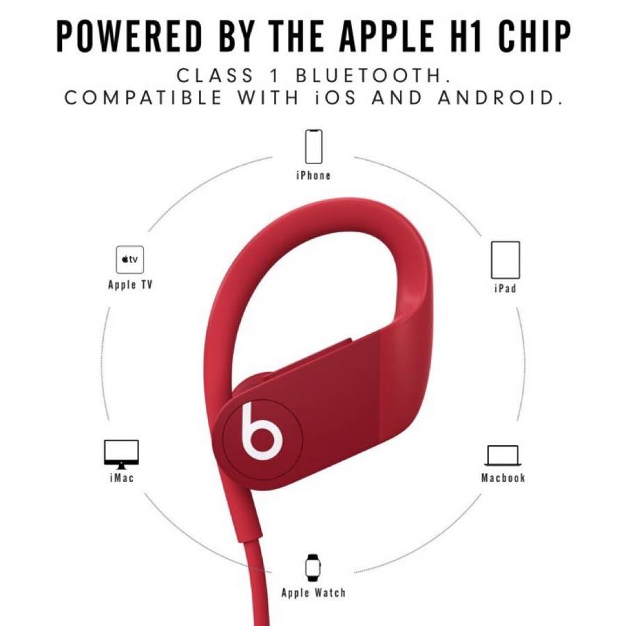 Powerbeats Wireless Earphones - Red