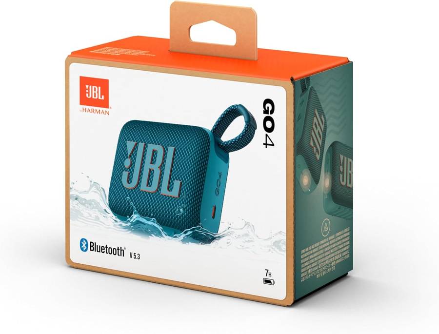 JBL Go 4 Portable Bluetooth Speaker, Blue