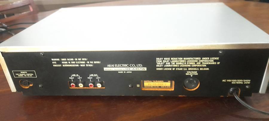 Akai Stereo Double Cassette Deck HX-A451W