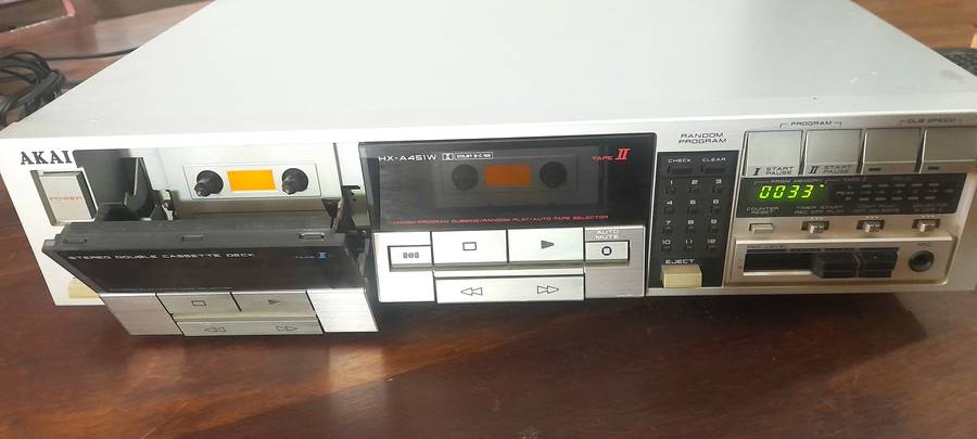 Akai Stereo Double Cassette Deck HX-A451W