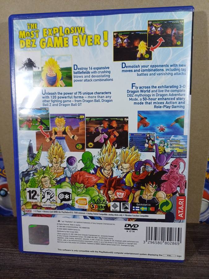 Playstation 2 Dragon Ball Z Budukai Tenkaichi game combo