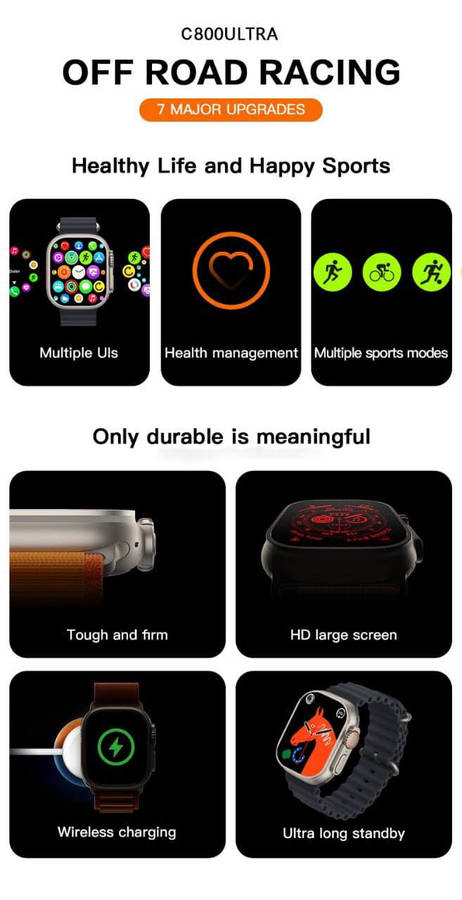 6-in-1 Smartwatch Set with Powerbank & EarPods  Android & iOS Compatible