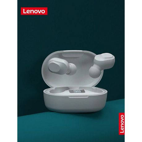 LENOVO - XT91 - Water-Resistant Stereo HD-Sound Wireless Earbuds - White