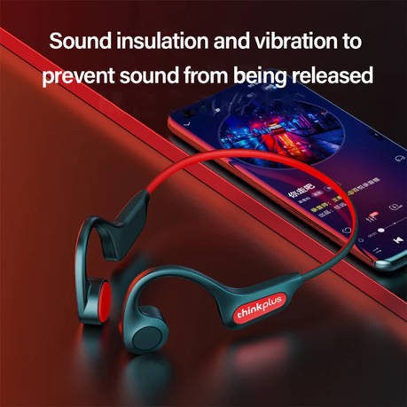 Lenovo- Thinkplus X3 Pro - Bone Conduction Wireless Headphones - Black