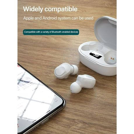 LENOVO - XT91 - Water-Resistant Stereo HD-Sound Wireless Earbuds - White