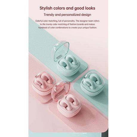 Lenovo ThinkPlus - LP13 - Wireless Ear Clip Design Earbuds With Mic - Pink