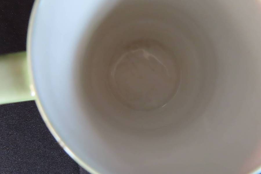Carlton Ware Hand Engraved & Painted Coffee Duo's x 6
