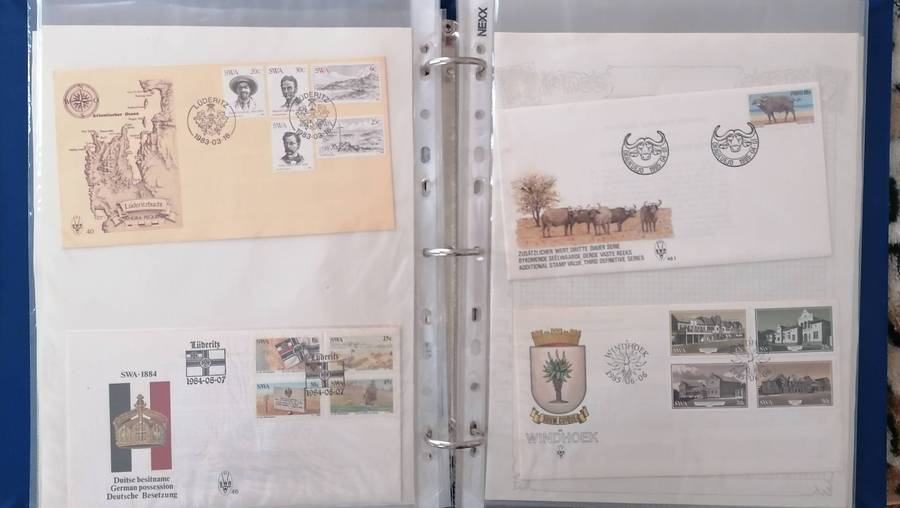SWA Stock Album with 36 FDCs