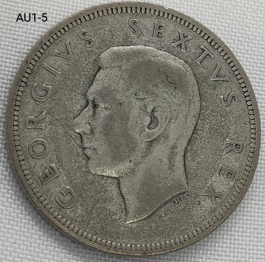 1951 Union of SA - silver 2 1/2 shillings - half crown