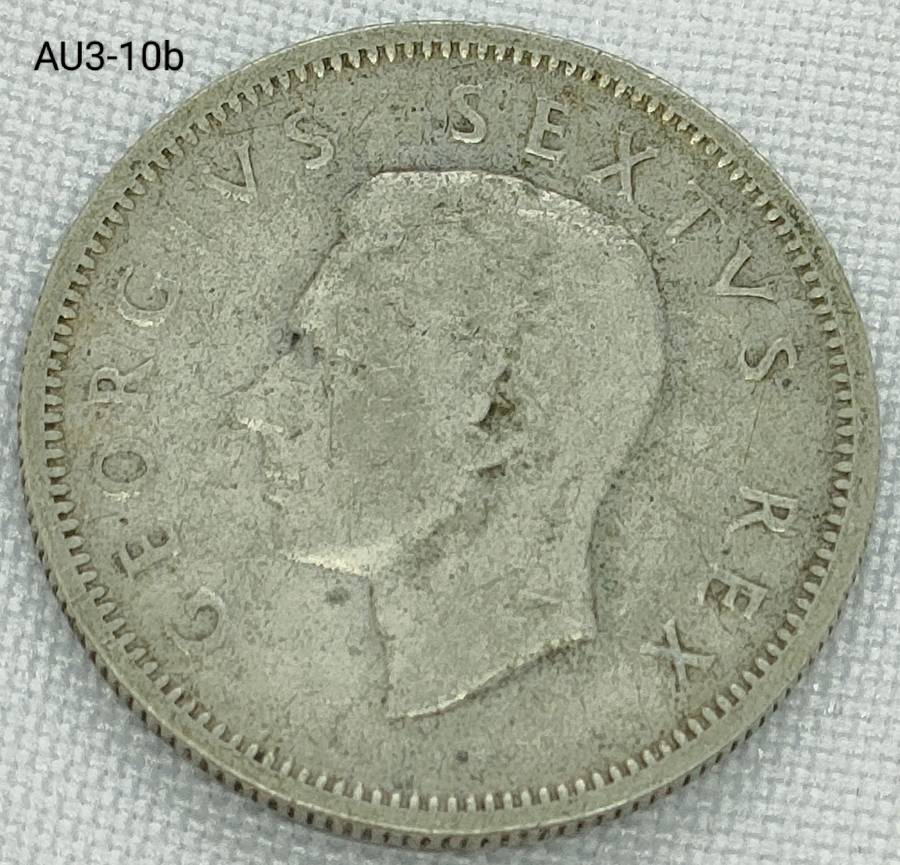 1950 Union of SA 1 shilling- .800 silver coin