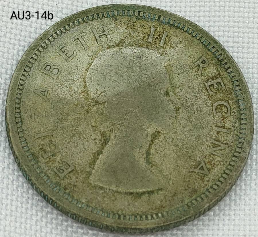 1953 Union of SA 1 shilling- .500 silver coin