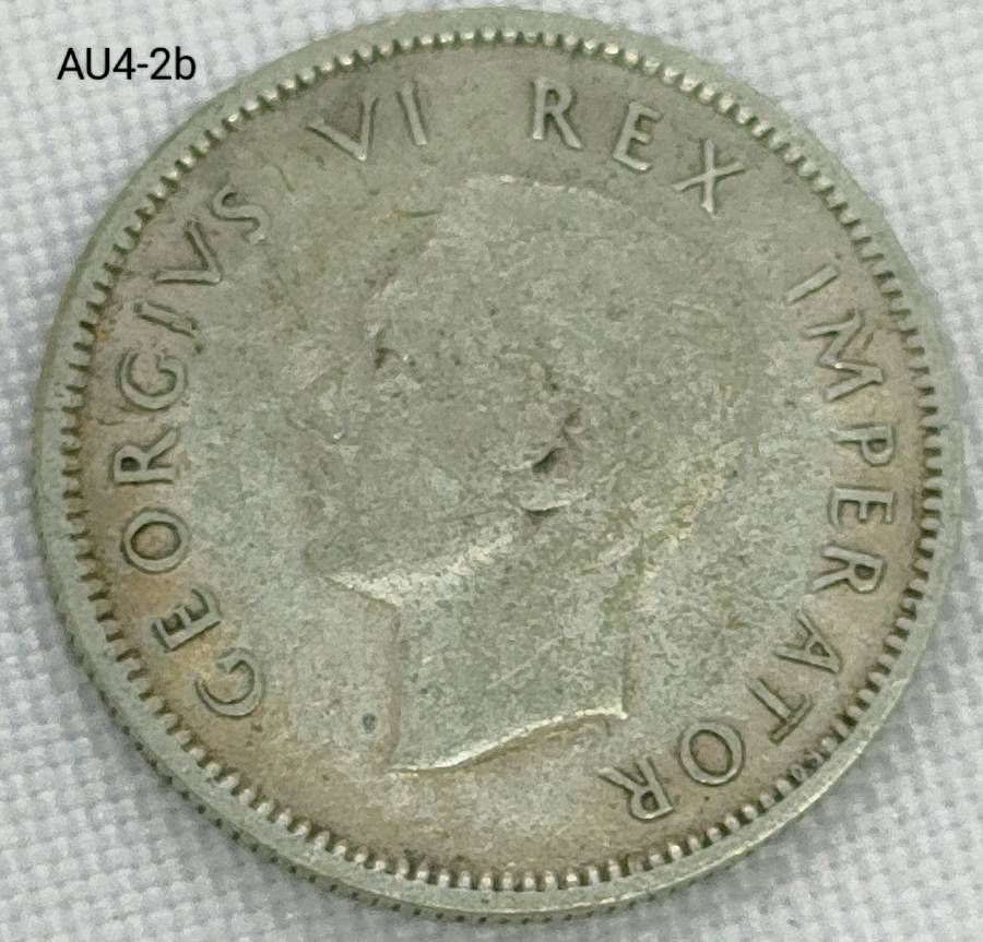 1943 Union of SA sixpence - .800 silver coin