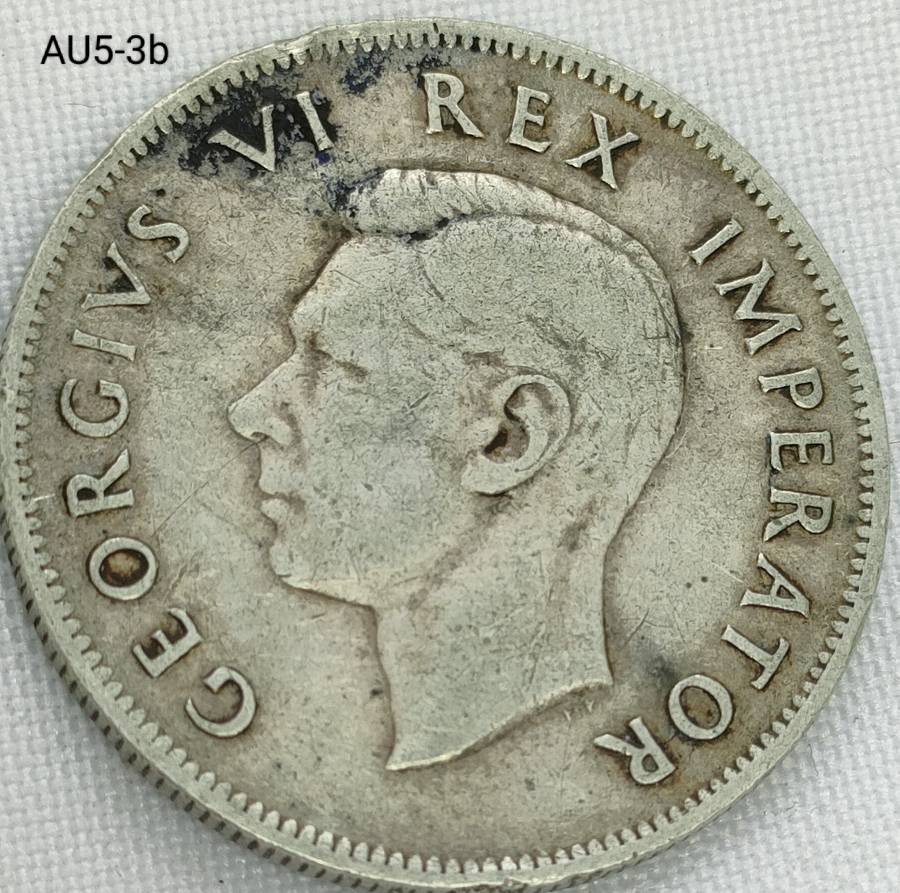 1940 Union of SA 2 and a half shillings - .800 silver coin