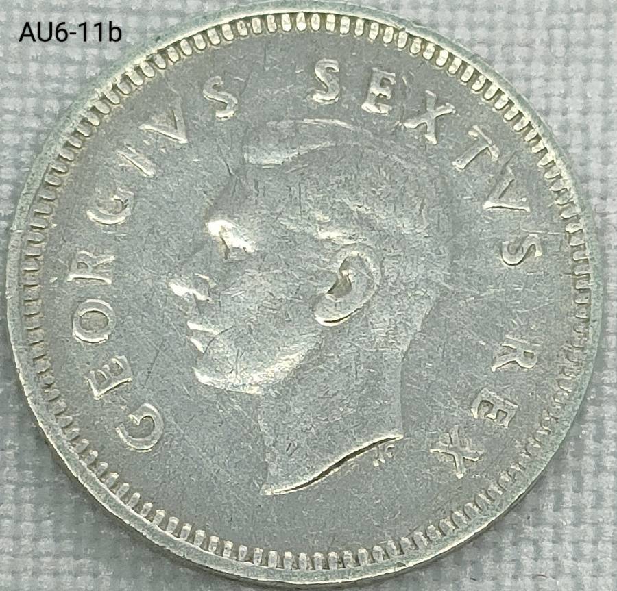 1950 Union of SA threepence - .800 silver coin