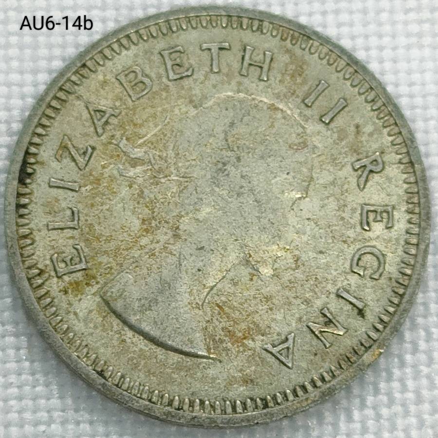 1959 Union of SA threepence - .500 silver coin