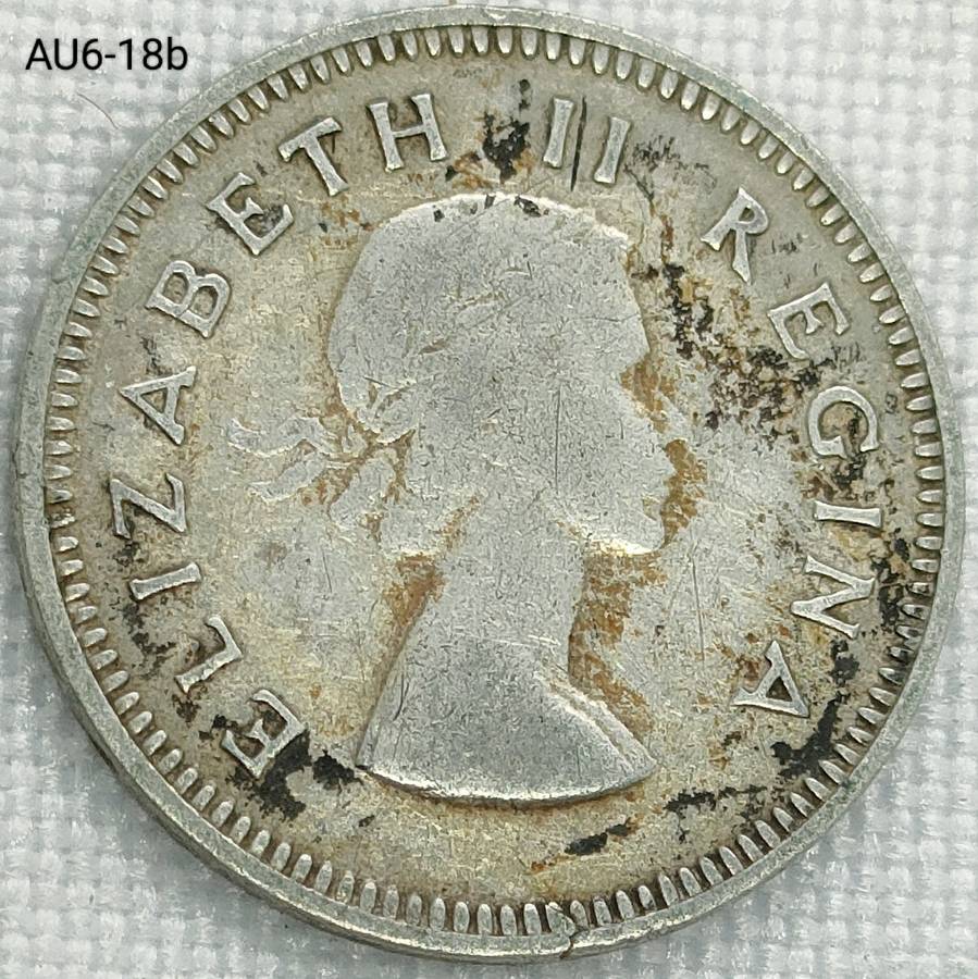 1953 Union of SA threepence - .500 silver coin