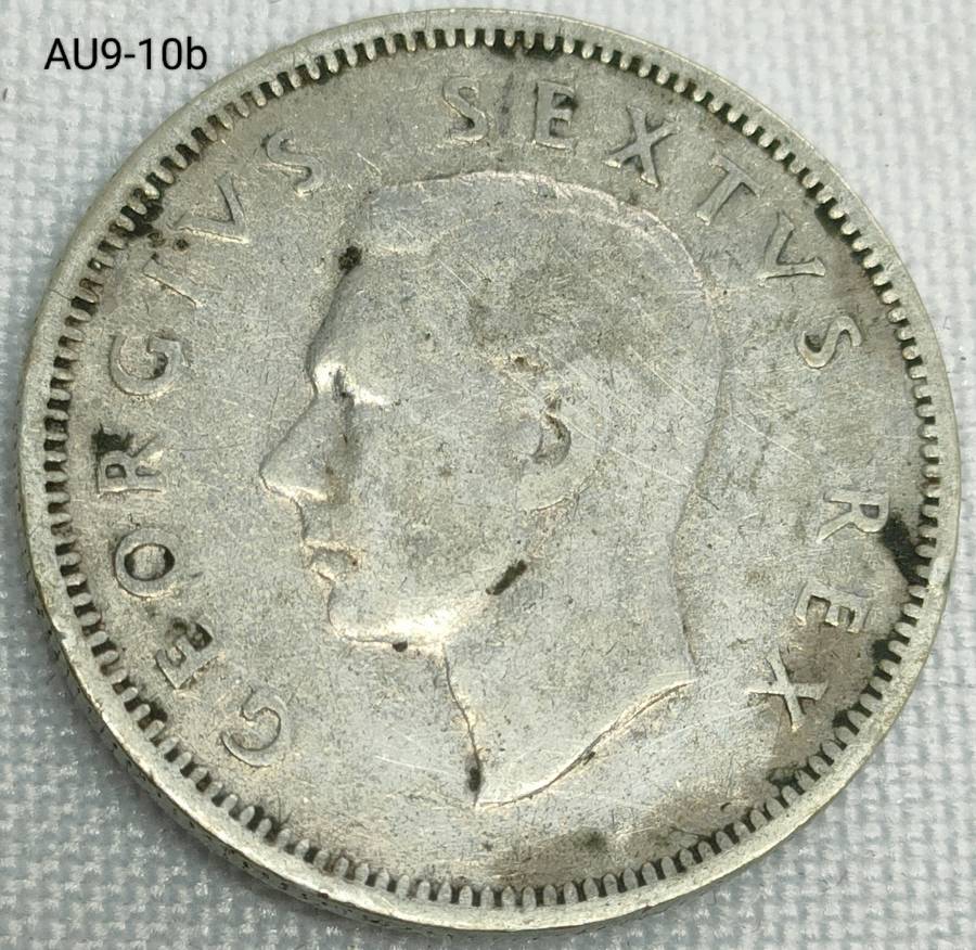 1950 Union of SA 1 shilling- .800 silver coin