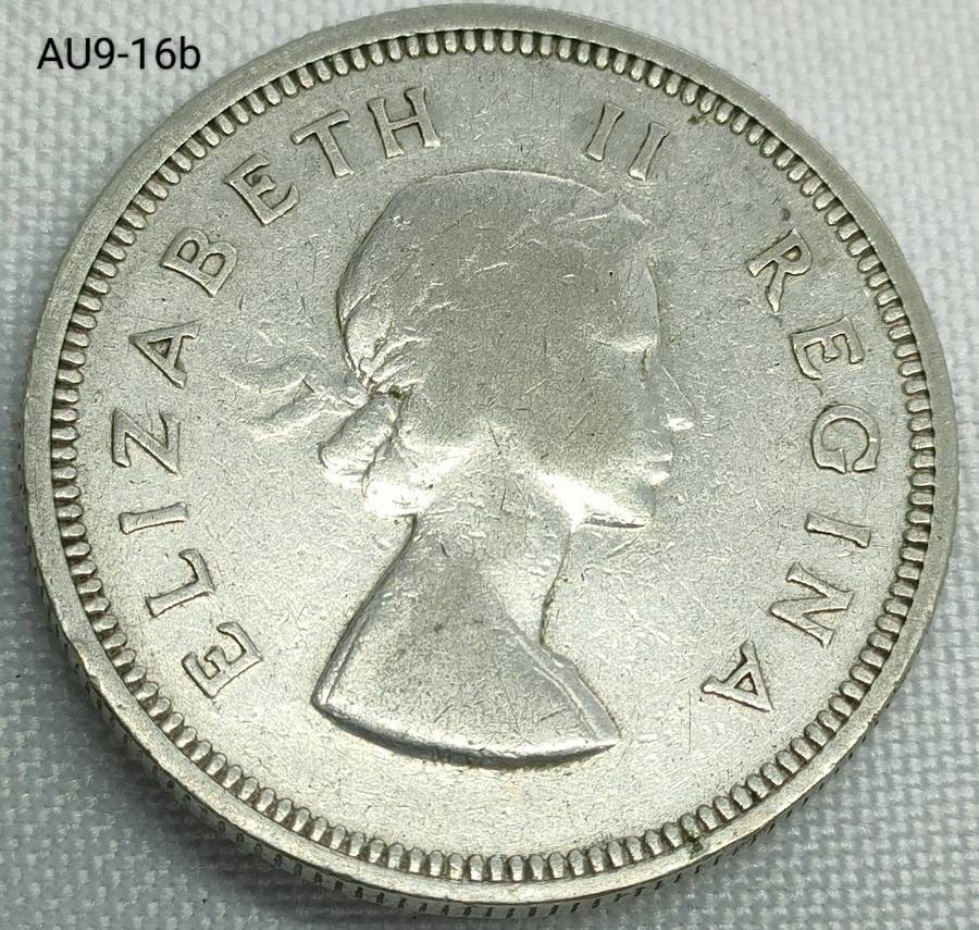 1954 Union of SA 2 shillings - florin - .500 silver coin