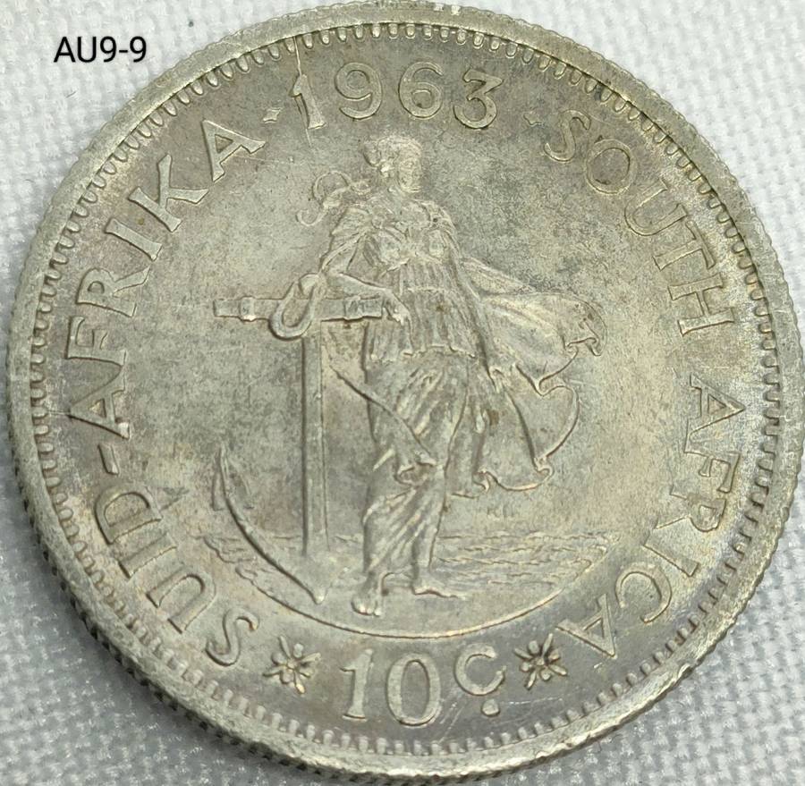 1963 Republic of SA 10c - .500 silver coin